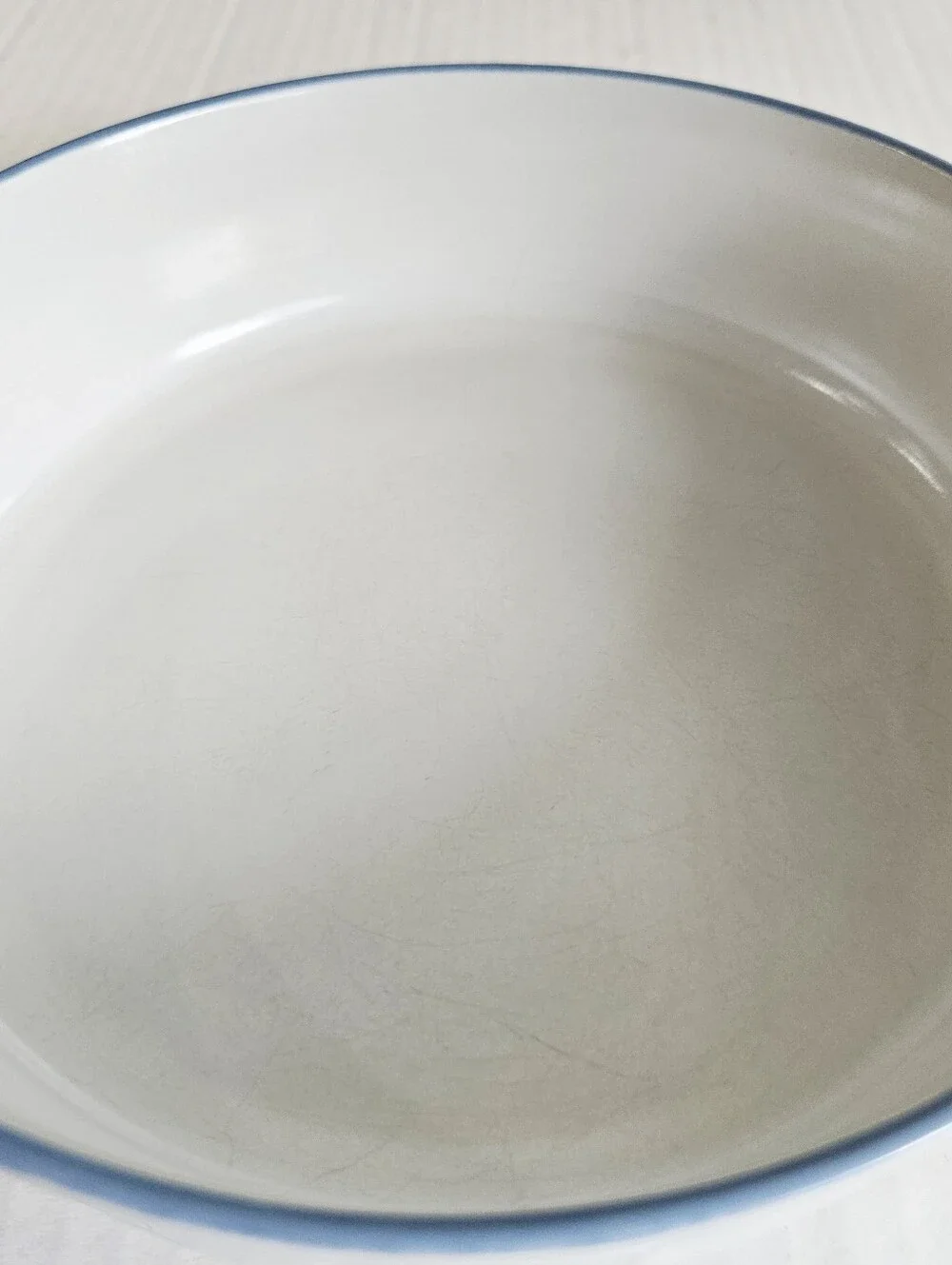 Vintage Covington Edition Avondale Stoneware Bowl Round Floral Off White Blue